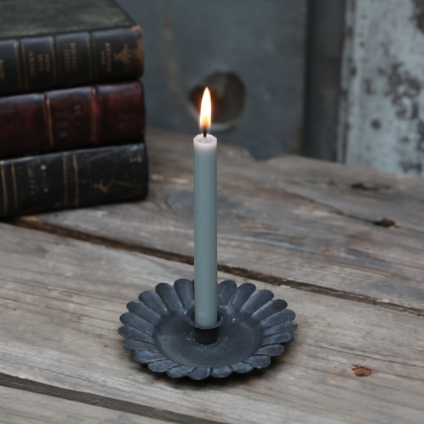 Antique Black Candle Holder