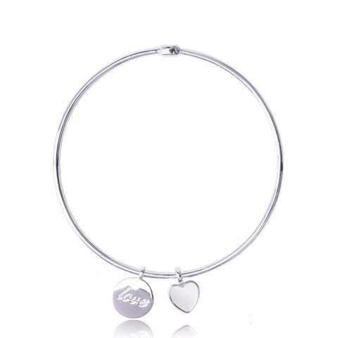 Joma 'Love' Heart Bangle