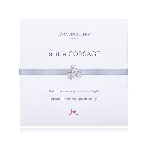 Joma 'A Little Corsage' Crystal Charm on a Bow Bracelet