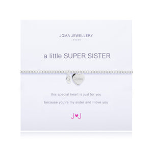 Joma 'A Little Super Sister' Sliver Plated Bracelet