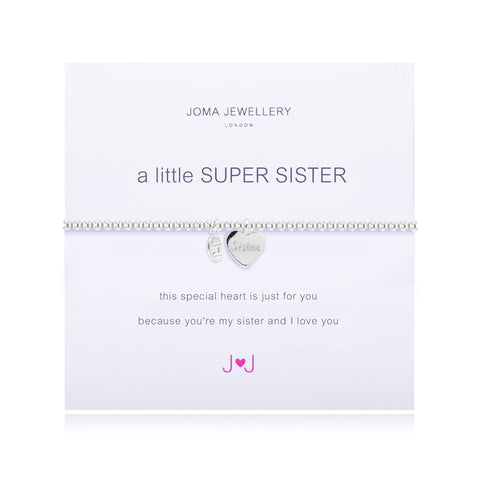 Joma 'A Little Super Sister' Sliver Plated Bracelet