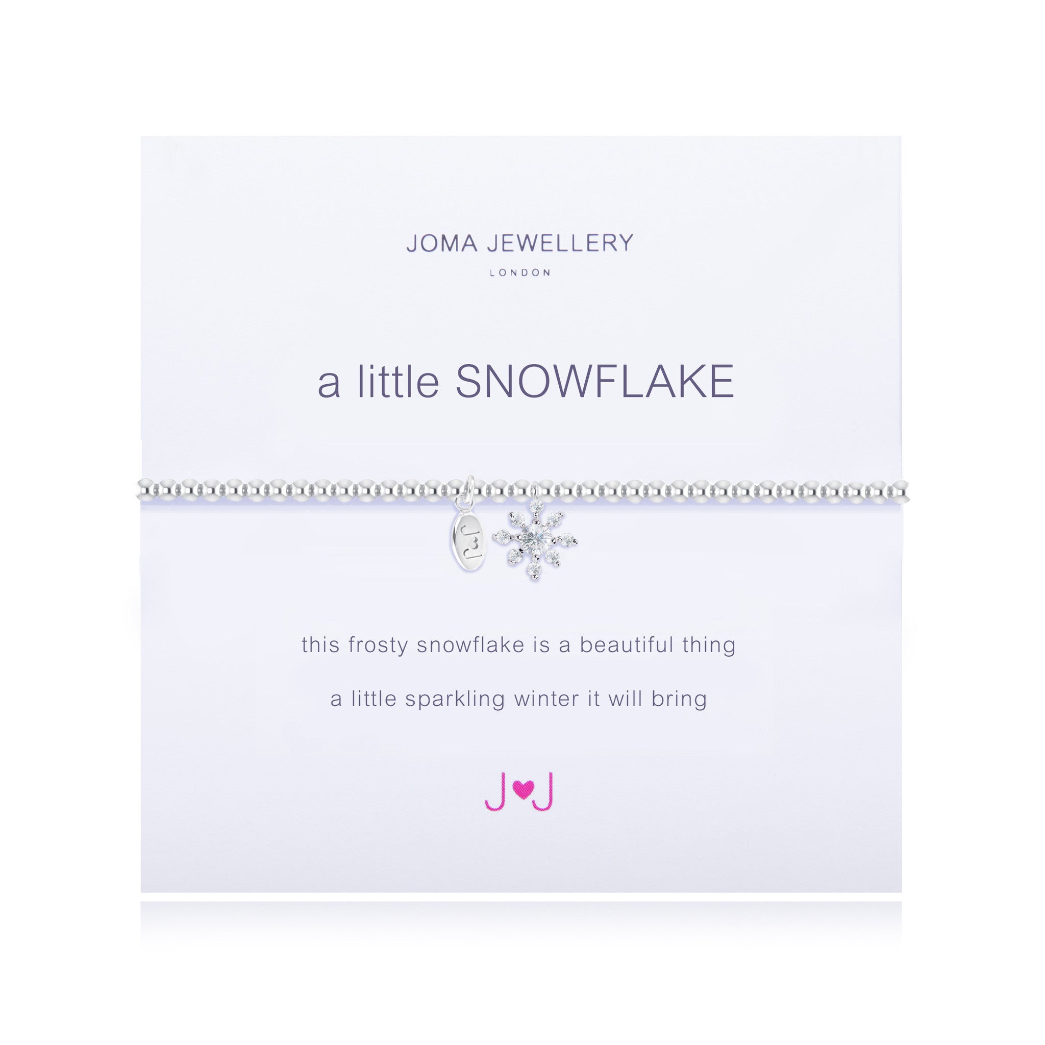 Joma 'A Little Snowflake' Crystal Snowflake Bracelet