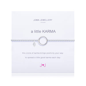 Joma 'A Little Karma' Silver Plated Bracelet