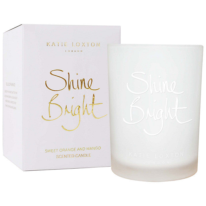 Katie Loxton 'Shine Bright' Sweet Orange and Mango Scented Candle