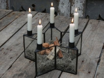 Charcoal Star Candle Holder