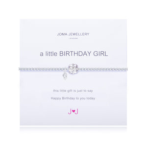 Joma 'A Little Birthday Girl' Silver Plated Bracelet