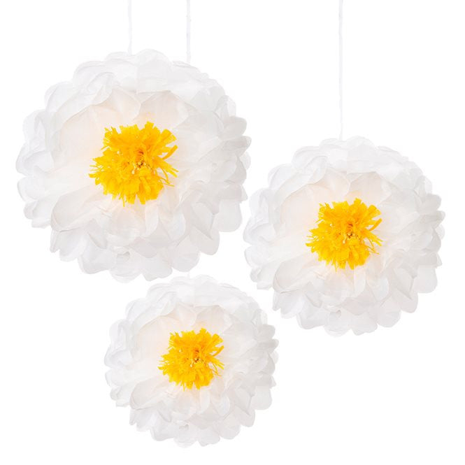 Decadent Decs Daisy Flower Pom Poms