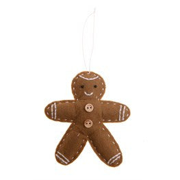 Felt Ginger Bread Hanging Decoration