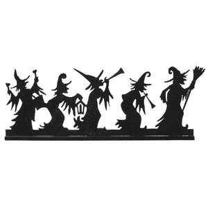 Witches Silhouette T-Light Stand With 5 Tea Light Holders