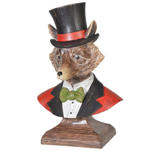 Mr Fox With Top Hat Bust