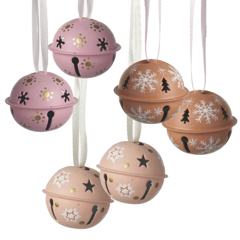 Pink Metal Bells Set