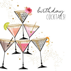 Martini Please Birthday Card