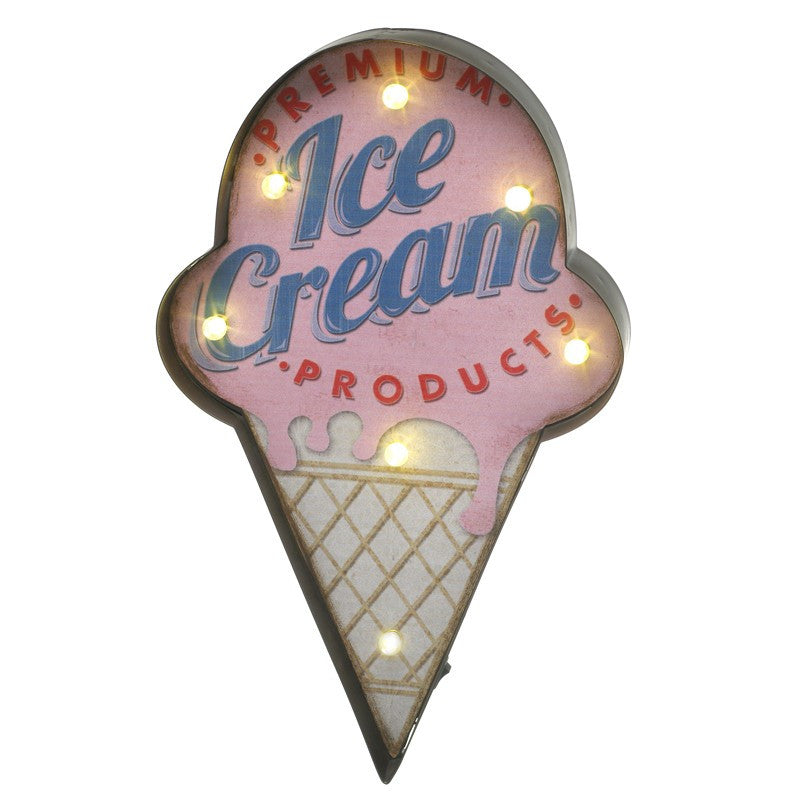 Retro LED Ice Cream Sign