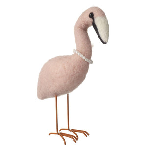 Wool Standing Flamingo Decoration