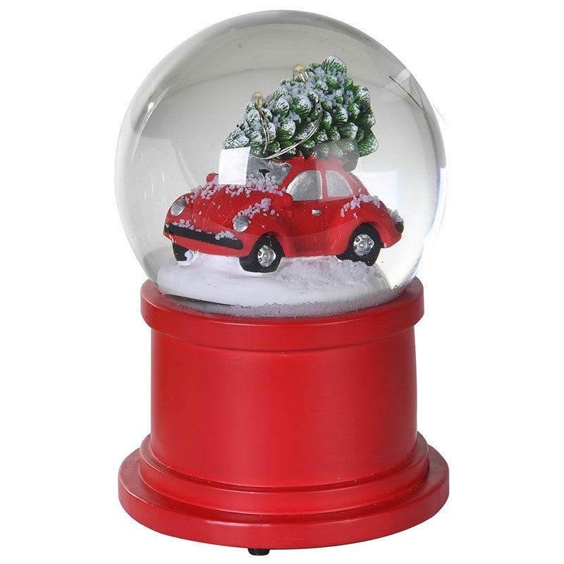 VW Style Snow Globe - Lights Up, plays tunes & snows