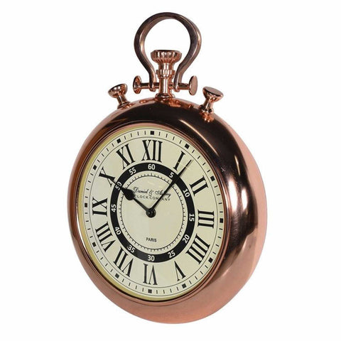 Shiny Copper Wall Clock