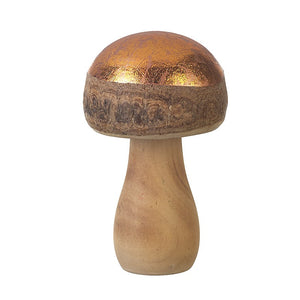 Standing Wooden Mushroom Decoration