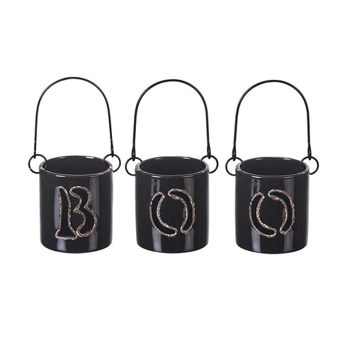 Set of 3 Boo Tea Light Holders