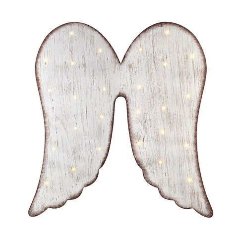 Large Wall Hanging Wooden Angel Wings With LED Lights