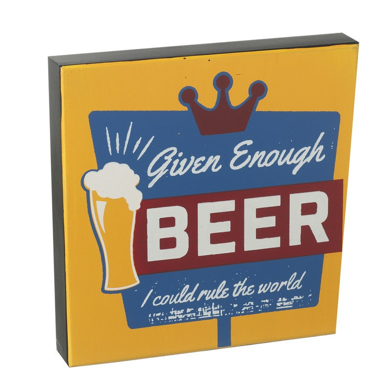 Given Beer Wall Block Sign