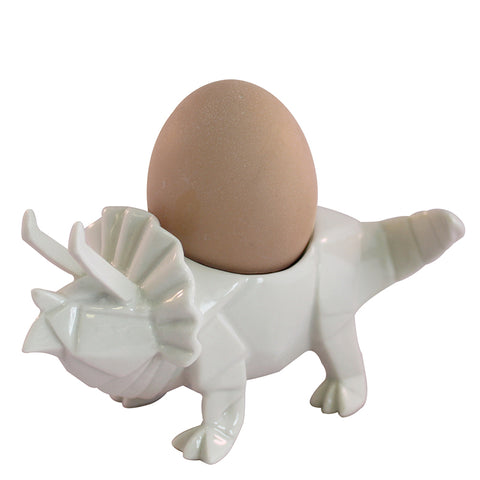 Dinosaur Egg Cup - White Triceratops