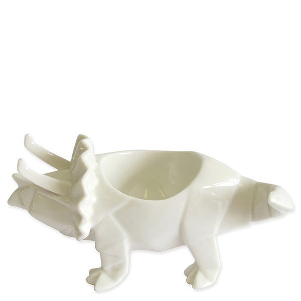 Dinosaur Egg Cup - White Triceratops