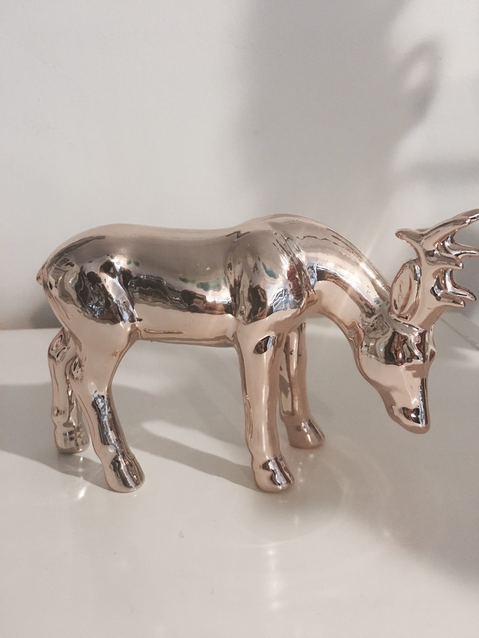 Copper Deer With Head Down