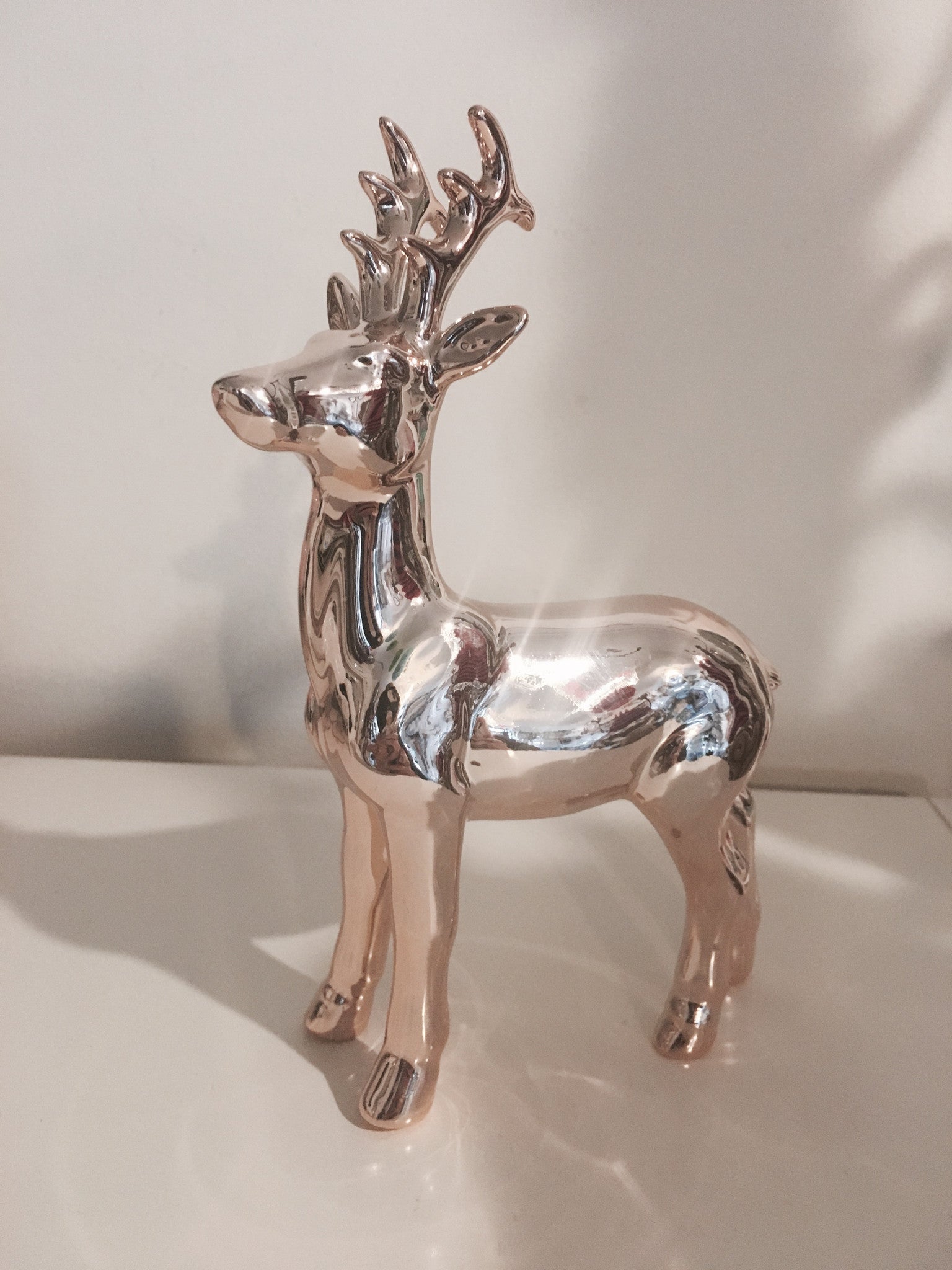 Copper Deer With Head Up