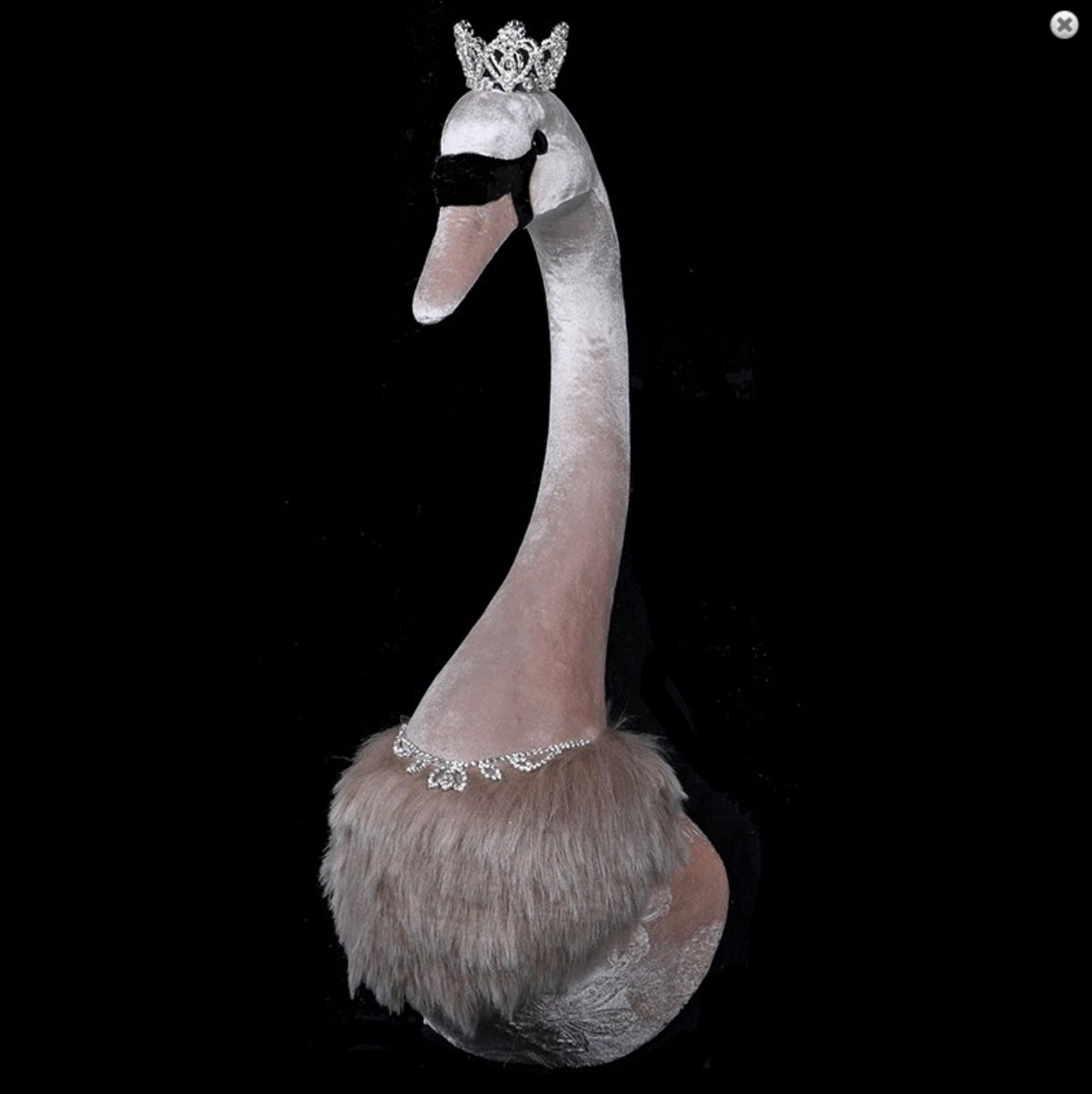 Mink Swan Head W/Crown