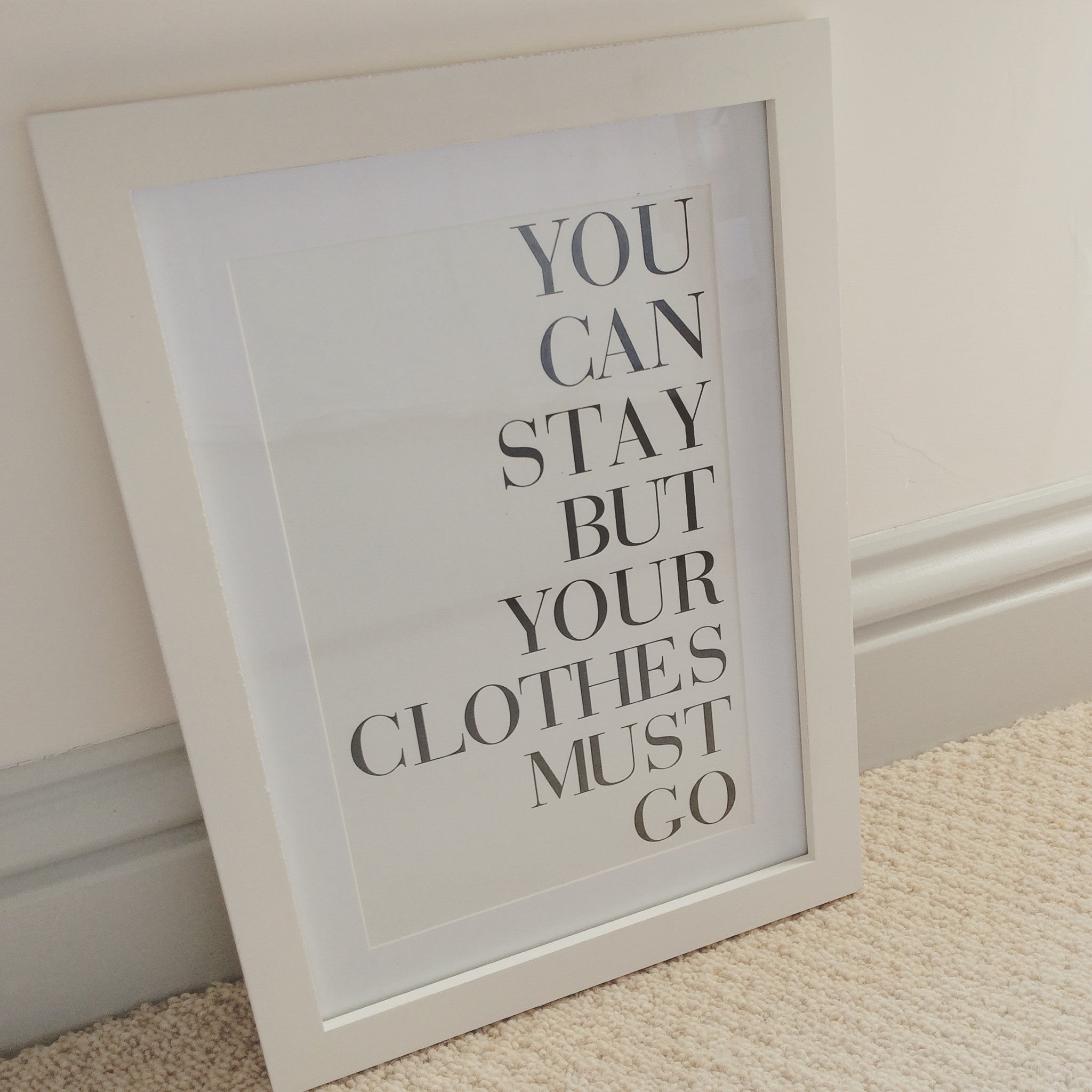 You Can Stay...Framed Print