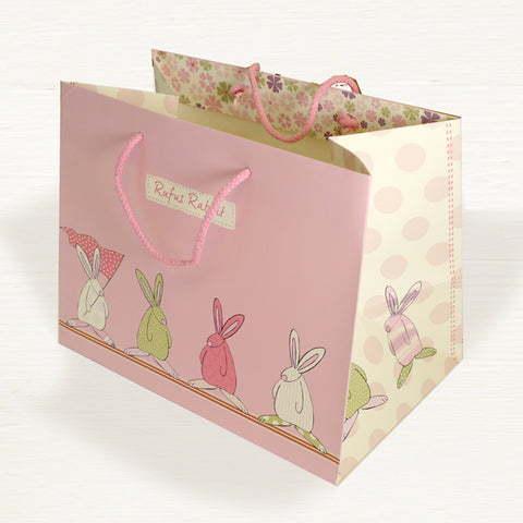 Rufus rabbit Large Gift Bag - Girls