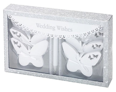 White Butterfly Wedding Wishes