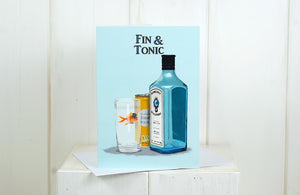 Fin & Tonic Greeting Card