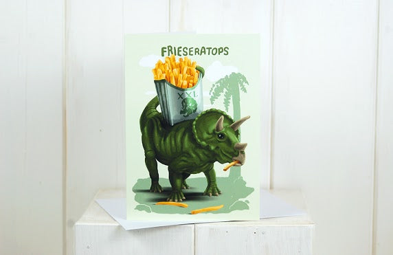 Frieseratops Greeting Card