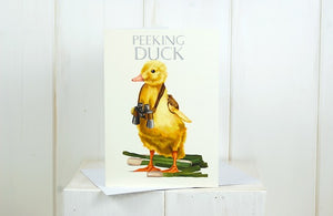 Peeking Duck Greeting Card