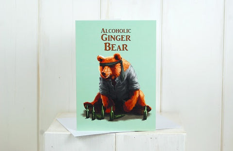 Ginger Bear Greeting Card