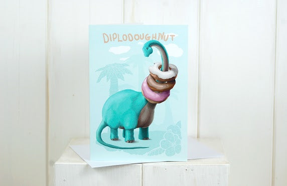 Diplodoughnut Greeting Card