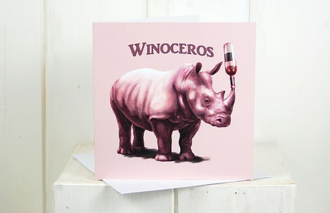 Winoceros Greeting Card